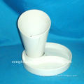 RHA795 White Porcelain with Round Dish French Fries Holder